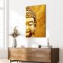 Imagem de Tela Quadro Decorativo p para Sala Quarto Hall Buda Dourado Yoga 90x60