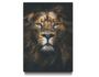 Imagem de Tela Quadro Decorativo p Sala  Leão rei King face  40x60