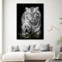 Imagem de Tela Quadro decorativo p sala  Tigre Branco Animal 40x60