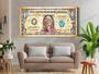 Imagem de Tela Quadro Decorativo Sala  Arte nota Dollar 98x50