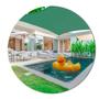 Imagem de Tela Shade P/ Sombreamento Verde 4x3 com Bainha Ilhós + Kit
