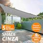 Imagem de Tela Shade Sombreamento Cinza 5X3 Metros + Kit De Instalação