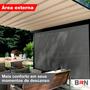 Imagem de Tela Shade Toldo Sombreamento Cor Cinza 3x2,5 Metros + Kit De Instalação