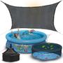 Imagem de Tela Sombreamento 80 Garagem Piscina Acabamento Alças 4x2 4x3 4x4 4x5 4x6 4x7 4x8
