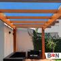 Imagem de Tela Sombreamento 90% Cobertura Pergolado Decorativo Azul Metro Linear Por 4m