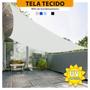 Imagem de Tela Tecido Branco 3.5x3 Decorativa Sombreamento Poliester