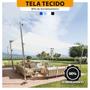 Imagem de Tela Tecido Branco 3x2 Decorativa Sombreamento Poliester