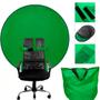 Imagem de Tela Verde Chroma Key Portátil Tela Verde 142cm Fundo Fotográfico para Gravação de Vídeos, Home Office e Lives T-Photo