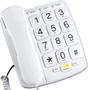 Imagem de Telefone com botão grande para idosos, telefone fixo com fio