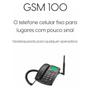 Imagem de Telefone de Mesa Fixo GSM100 Chip QuadBand Elgin Preto