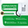 Imagem de Telefone Fixo Com Fio Pleno Intelbras Sem Chave Cinza Ártico - 5 Unidades