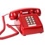 Imagem de Telefone Fixo com Fio Sangyn Vintage - Design Mecânico com Campainha Vermelha