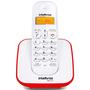 Imagem de Telefone Intelbras Sem Fio TS3110 Branco e Vermelho