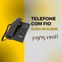 Imagem de Telefone Pleno Fixo com Fio sem chave cor preto - Intelbras