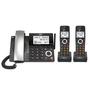 Imagem de Telefone residencial AT&T DECT 6.0 com fio/sem fio com 2 aparelhos CL84218