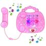 Imagem de Telefone Rosa Musical Infantil Brinquedo Educativo Com Som E Luz.