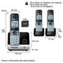 Imagem de Telefone S/fio Dect 6.0 C/id + 2 Ramais Kxtg6713lb Panasonic