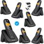 Imagem de Telefone Sem Fio Com 6 Ramal Entrada Chip 3G Combo Oficial