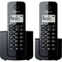 Imagem de Telefone sem Fio com Base + Ramal com ID KX-TGB112LBB Preto Panasonic