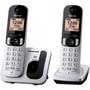 Telefone sem Fio com ID Base + Ramal KX-TGC212LB1 Cinza PANASONIC Imagem de Telefone sem Fio com ID Base + Ramal KX-TGC212LB1 Cinza PANASONIC