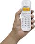 Imagem de Telefone Sem Fio Com Identificador de Chamadas Branco e Vermelho TS 3110 - Intelbras