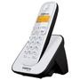 Imagem de Telefone Sem Fio Com Identificador TS 3110 Branco e Preto Intelbras