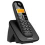 Imagem de Telefone Sem Fio Digital DECT Intelbras TS 3110 DECT Ergonômico Com Identificador de Chamadas Preto