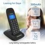 Imagem de Telefone sem fio HelloBaby DECT 6.0 com identificador de chamadas azul