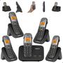 Imagem de Telefone sem fio Mini Central PABX  Para 2 linhas TS 5150 Com 4 Ramal Incluso Bina Viva Voz e Expansível até 10 Ramais intelbras