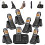 Imagem de Telefone sem fio Mini Central PABX  Para 2 linhas TS 5150 Com 6 Ramal Incluso Bina Viva Voz e Expansível até 10 Ramais intelbras
