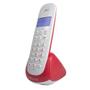 Imagem de Telefone Sem Fio Motorola com Identificador Branco/Vermelho - Moto700-S