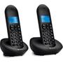 Imagem de Telefone Sem Fio Motorola MT150-2 DECT Com 2 Preto