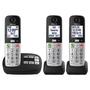 Imagem de Telefone Sem Fio Panasonic KX-TGU433B com Tela e Botões Grandes