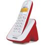 Imagem de Telefone Sem Fio TS 3110 Branco e Vermelho Intelbras