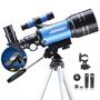 Imagem de Telescópio AOMEKIE 70mm Refrator 150X para crianças com acessórios