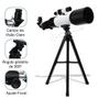 Imagem de Telescópio Astronômico Profissional Regulável Refrator 90x Com Tripé F36060