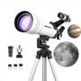 Imagem de Telescópio BORWOLF HD 400/70mm Refrator para adultos com tripé