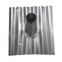 Imagem de Telha para cano fogão a lenha ondulada 4mm 50cm x 50cm INOX430 - Kiare