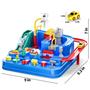 Imagem de TEMI Kids Race Track Toys for Boy Car Adventure Toy para 3 4 5 6 7 anos Meninos Meninas, Puzzle Rail Car, City Rescue Playsets Magnet Toys w/3 Mini Carros, Jogos de Carros Educativos Pré-Escolares Brinquedos de Presente