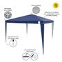 Imagem de Tenda de Praia Gazebo Tubular 3x3m Camping Jardim Eventos Bel Fix Azul