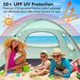 Imagem de Tenda de praia WhiteFang, protetor solar portátil anti-UV para 3 pessoas