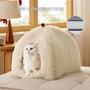 Imagem de Tenda e Casa para Gatos Cat Bedsure 2 em 1 - Bege