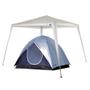 Imagem de Tenda Gazebo de Praia Barraca Mor Rafia Base 3x3 Metros c/ Sacola Camping