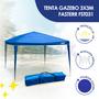 Imagem de Tenda Gazebo Dobrável Sanfonada 3x3m Com Bolsa FST031