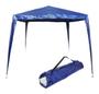 Imagem de Tenda Gazebo Montável Base 3x3m Barraca Praia Com Bolsa Azul Cobertura 2,4m Importway