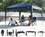 Imagem de Tenda Gazebo Ntk Sanfonado Articulado Praia 3x3m Trixx Azul