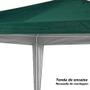 Imagem de Tenda Gazebo Praia 3x3 M de Encaixe Poliester Oxford Verde  Mor 