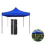 Imagem de Tenda Praia Barraca 3x3m Gazebo Impermeável Articulado FRG4549 AZ