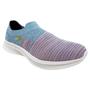 Imagem de Tênis Actvitta Slip On Tecido Knit Feminino Azul Denim