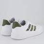 Imagem de Tênis Adidas Courtblock Branco e Verde Militar